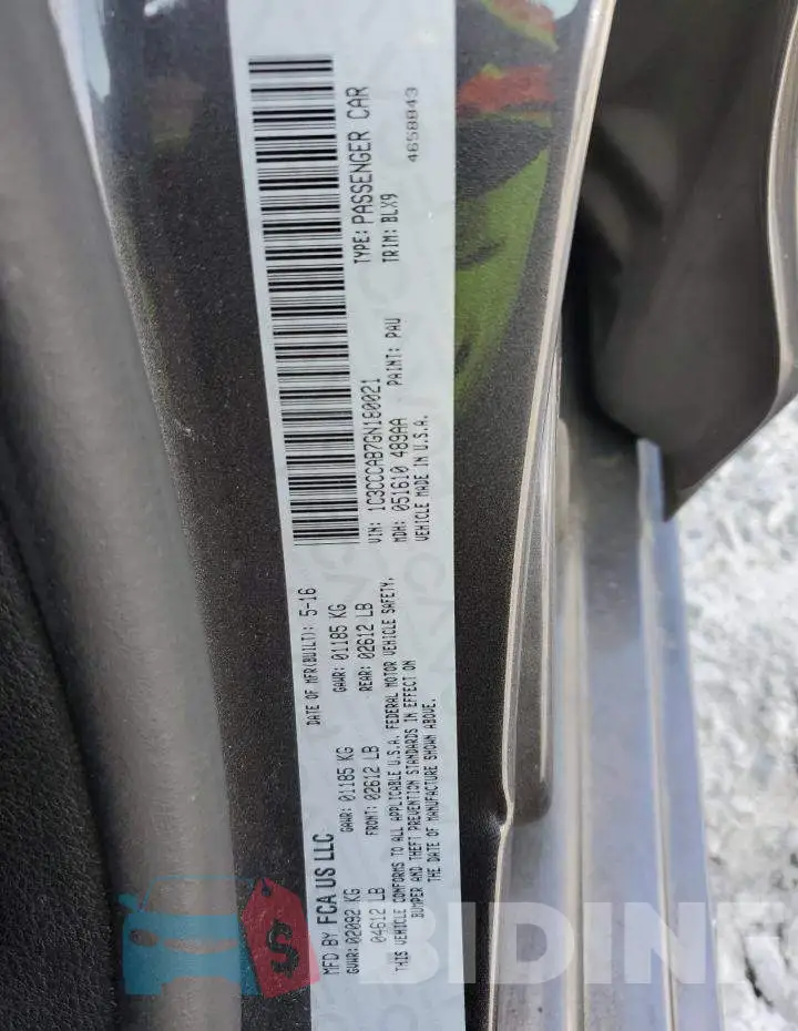 1C3CCCAB7GN180021 Photo# 12