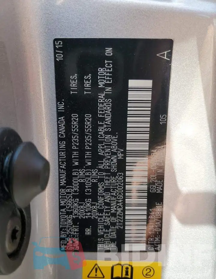 2T2ZZMCA4GC002063 Photo# 13