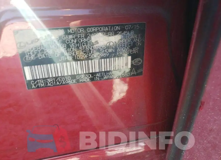 JTHBF1D29F5082989 Photo# 12