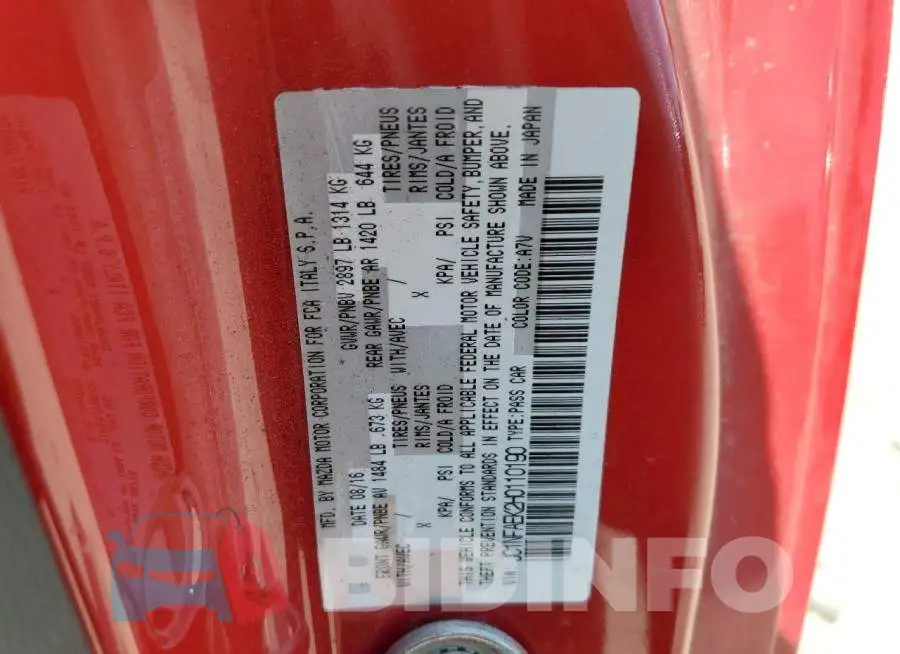 JC1NFAEK2H0110190 Photo# 12
