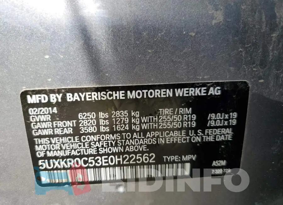 5UXKR0C53E0H22562 Photo# 13