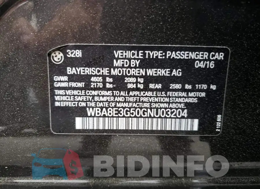 WBA8E3G50GNU03204 Photo# 12