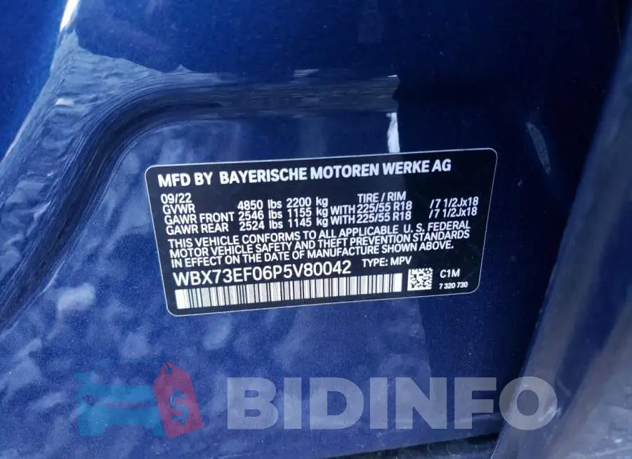 WBX73EF06P5V80042 Photo# 14
