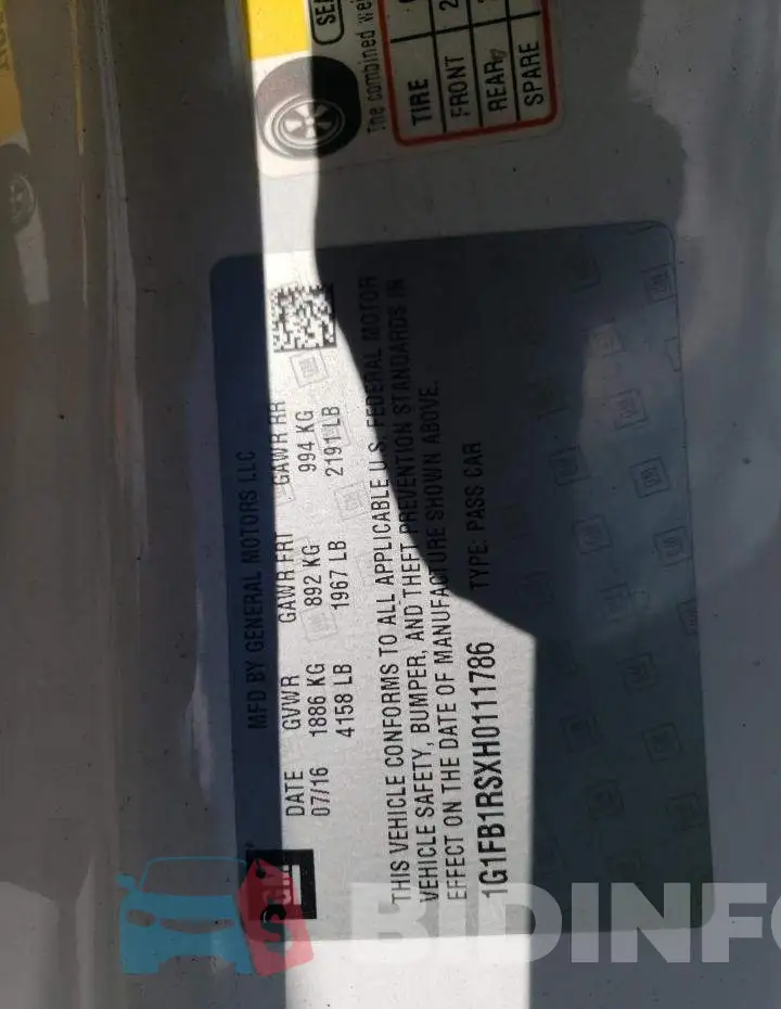 1G1FB1RSXH0111786 Photo# 12
