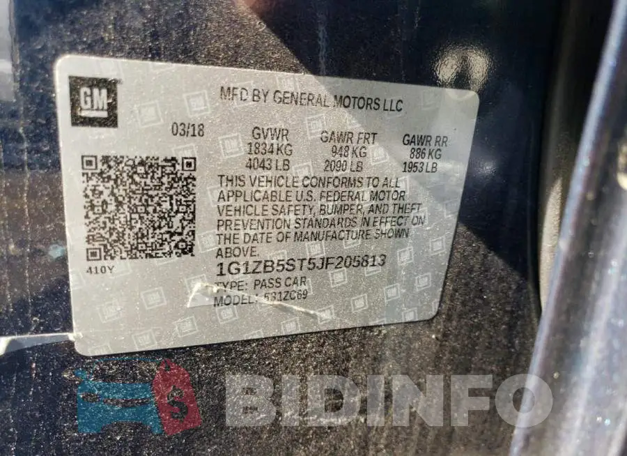 1G1ZB5ST5JF205813 Photo# 12