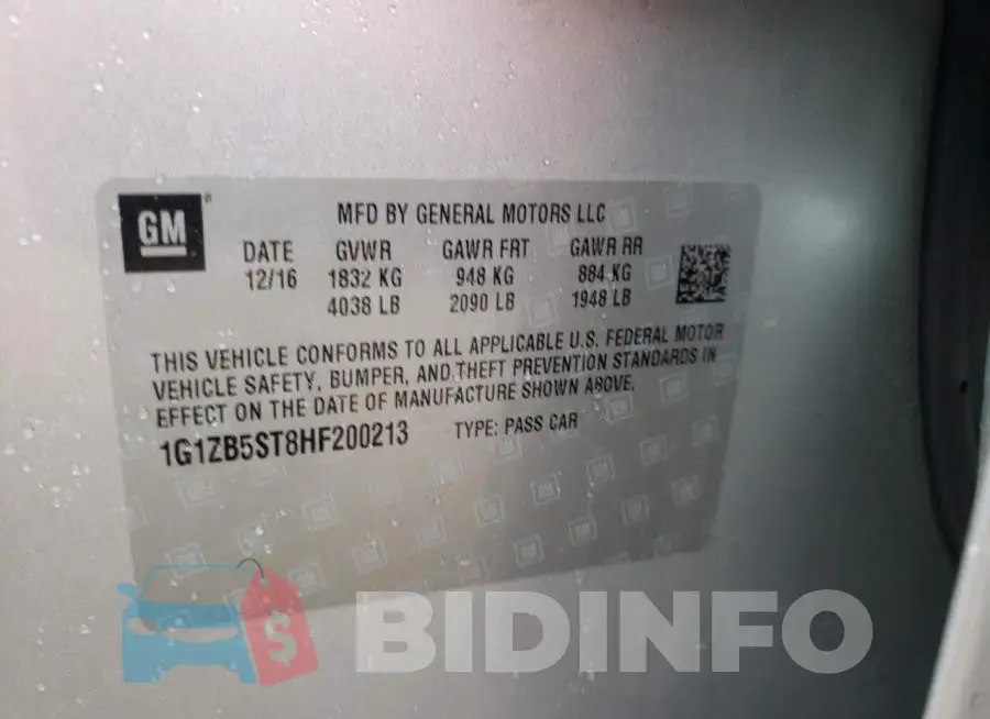 1G1ZB5ST8HF200213 Photo# 12