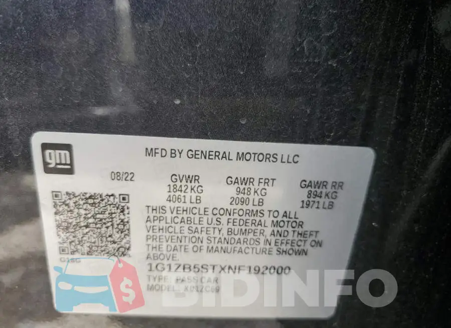 1G1ZB5STXNF192000 Photo# 12