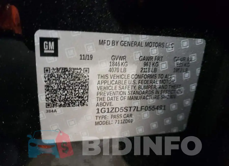 1G1ZD5ST7LF055491 Photo# 12