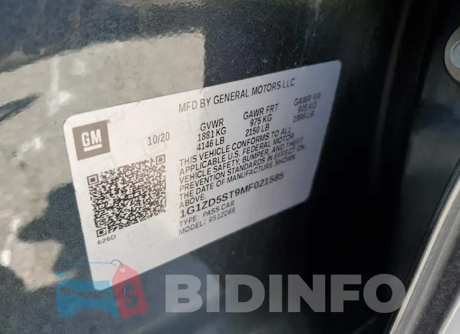 1G1ZD5ST9MF021585 Photo# 12