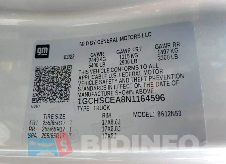 1GCHSCEA8N1164596 Photo# 12