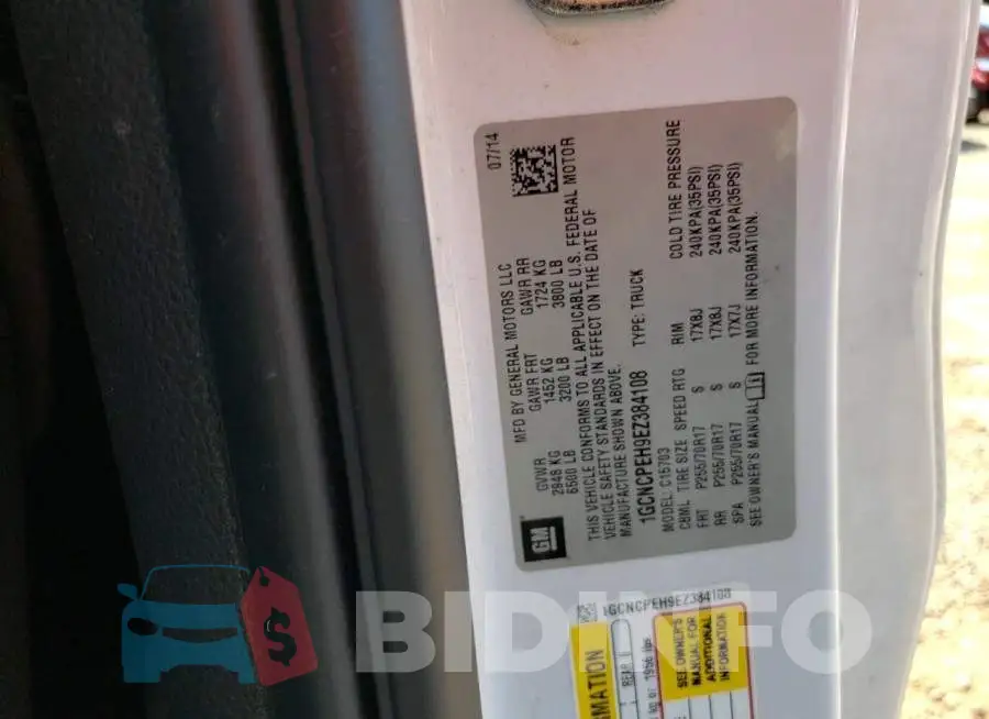 1GCNCPEH9EZ384108 Photo# 12