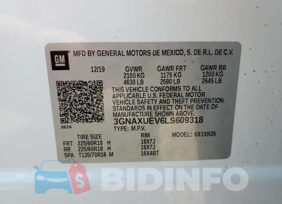 3GNAXUEV6LS609318 Photo# 13