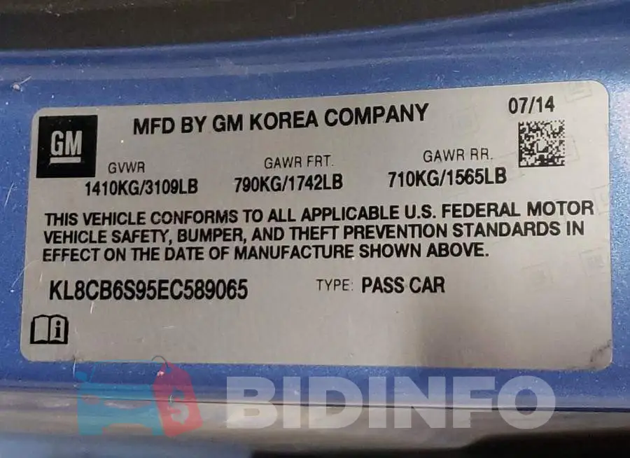 KL8CB6S95EC589065 Photo# 10