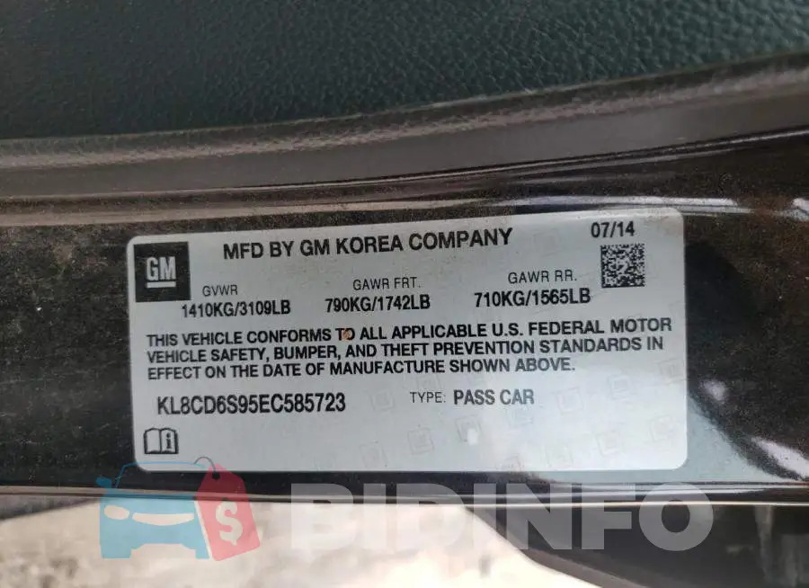 KL8CD6S95EC585723 Photo# 12