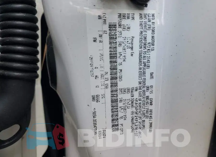 1FADP3F21FL235107 Photo# 12