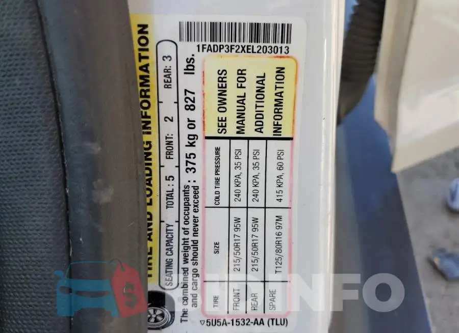 1FADP3F2XEL203013 Photo# 12