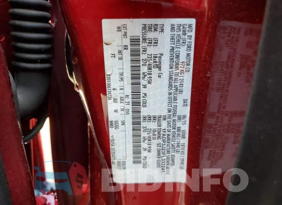 1FADP3J23FL333241 Photo# 13