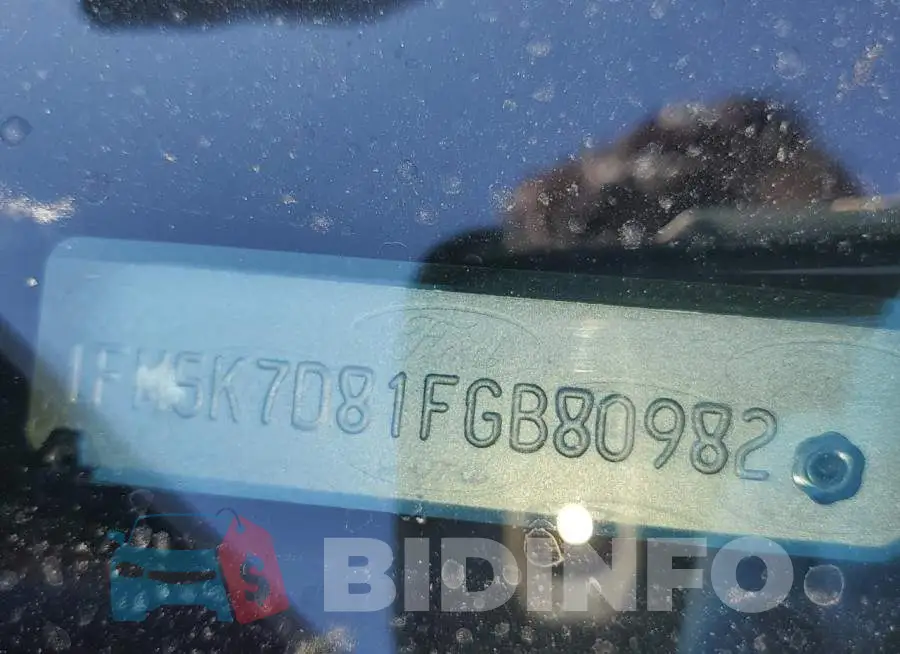 1FM5K7D81FGB80982 Photo# 13