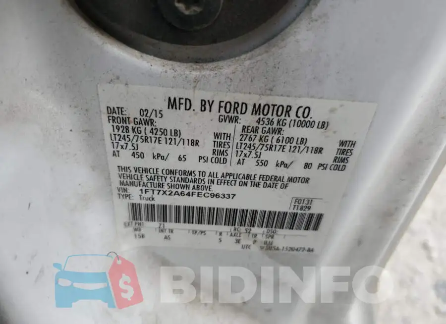 1FT7X2A64FEC96337 Photo# 12
