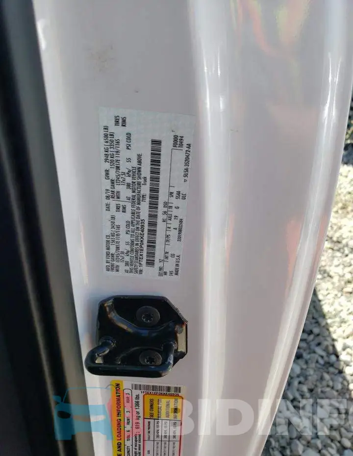 1FTEX1EP0KKE40935 Photo# 12