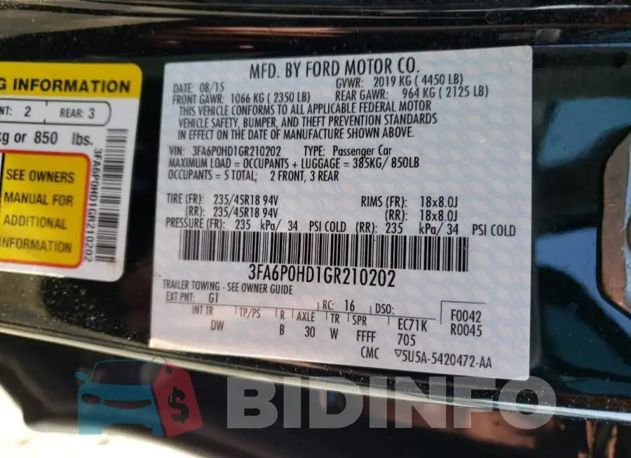 3FA6P0HD1GR210202 Photo# 12