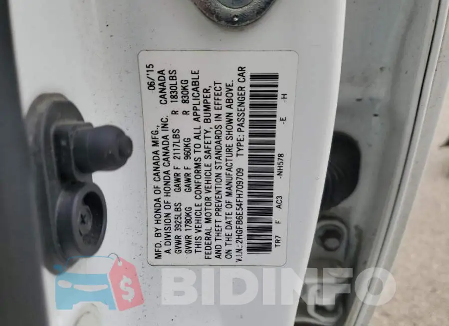 2HGFB6E54FH709709 Photo# 12