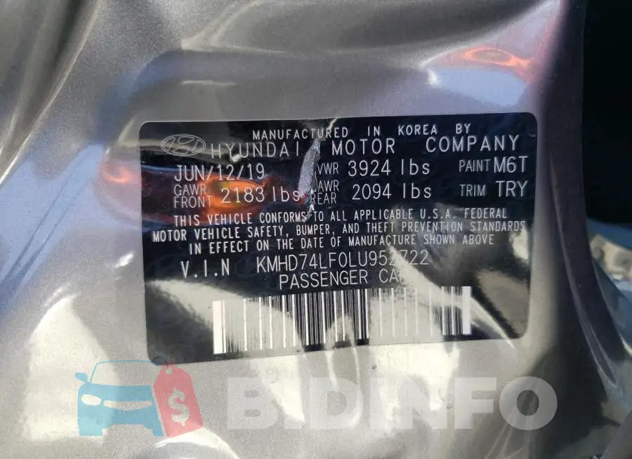 KMHD74LF0LU952722 Photo# 12