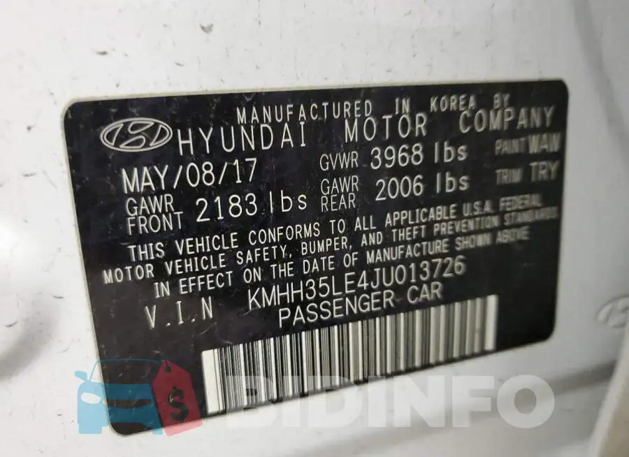 KMHH35LE4JU013726 Photo# 12