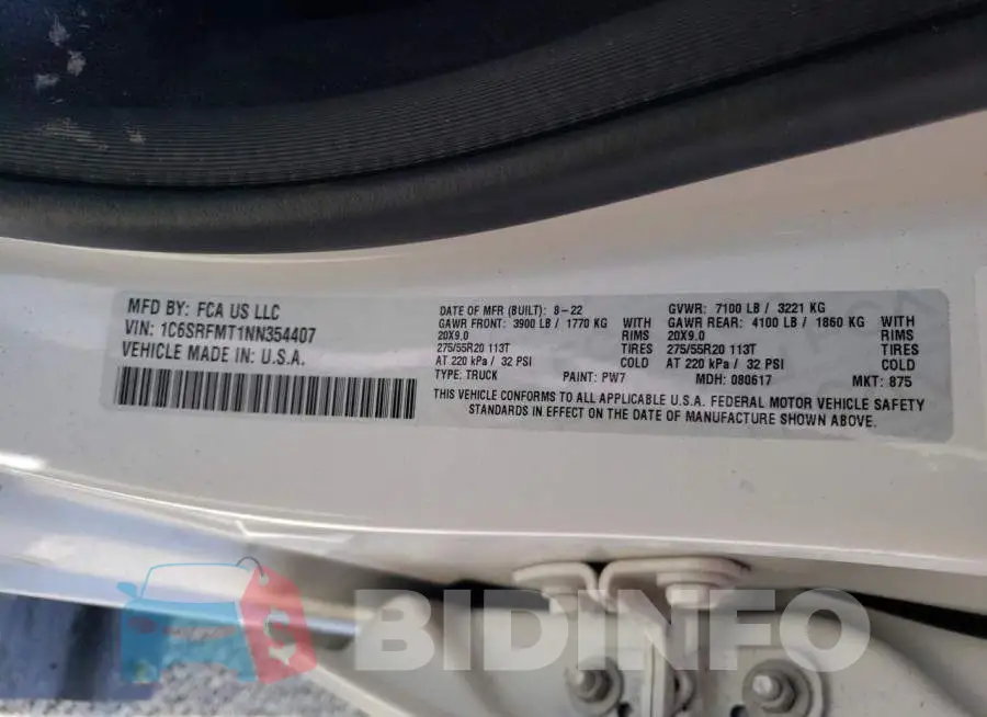 1C6SRFMT1NN354407 Photo# 12