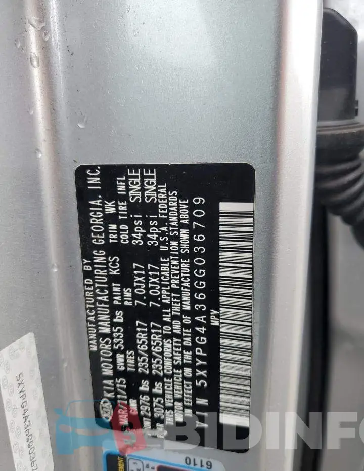 5XYPG4A36GG036709 Photo# 12