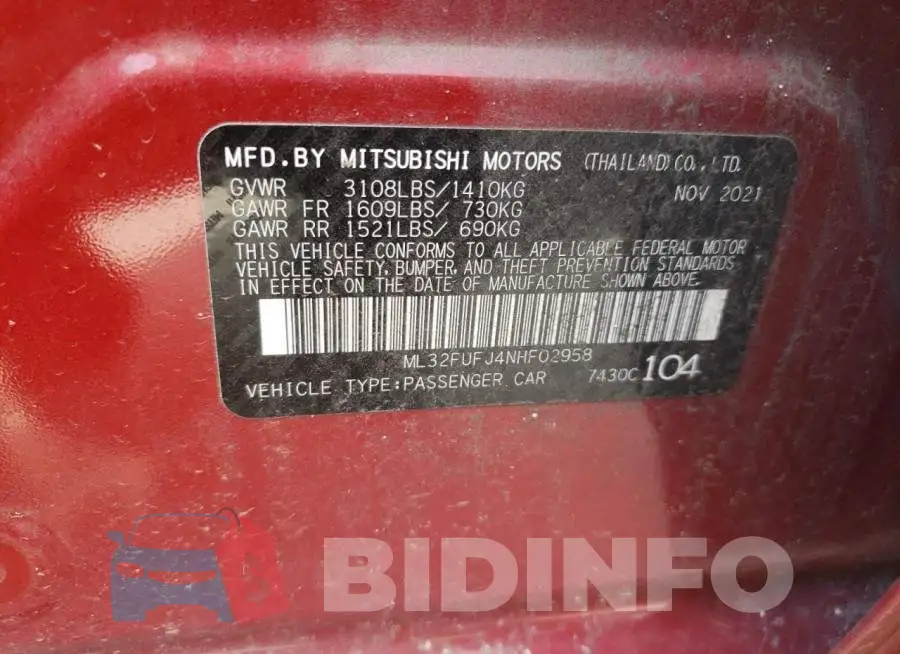ML32FUFJ4NHF02958 Photo# 13