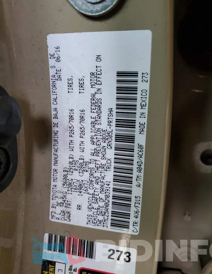 3TMCZ5AN0GM039141 Photo# 12