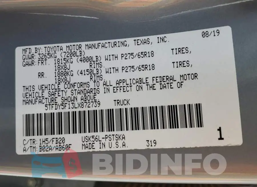 5TFDY5F13LX872739 Photo# 12