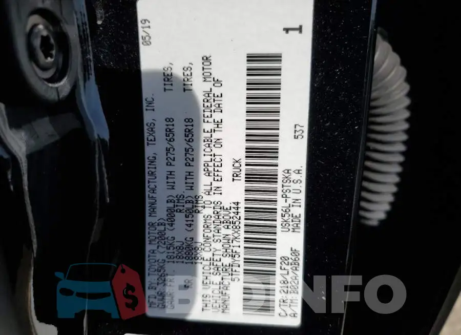 5TFDY5F17KX852444 Photo# 12