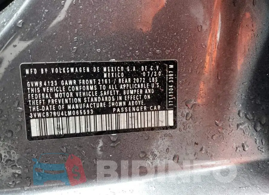 3VWCB7BU4LM065593 Photo# 13