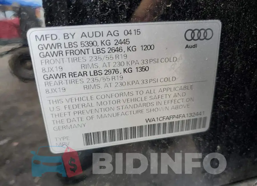 WA1CFAFP4FA132441 Photo# 12