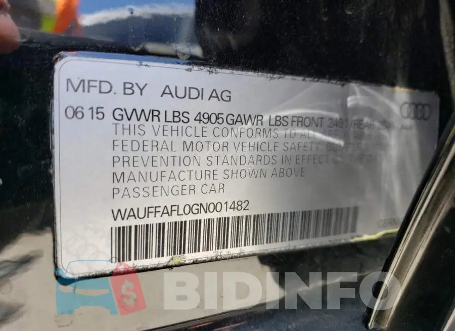 WAUFFAFL0GN001482 Photo# 13