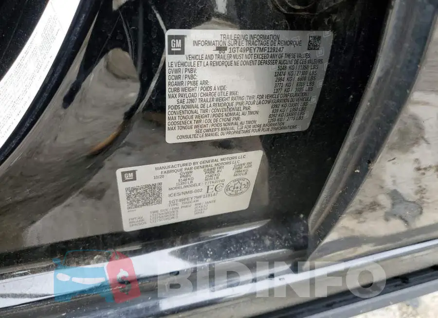 1GT49PEY7MF119147 Photo# 12