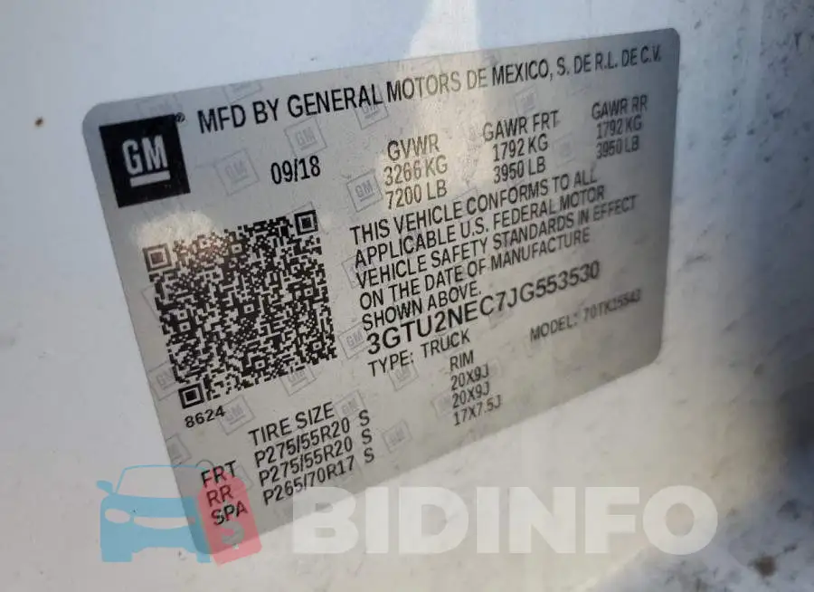 3GTU2NEC7JG553530 Photo# 12