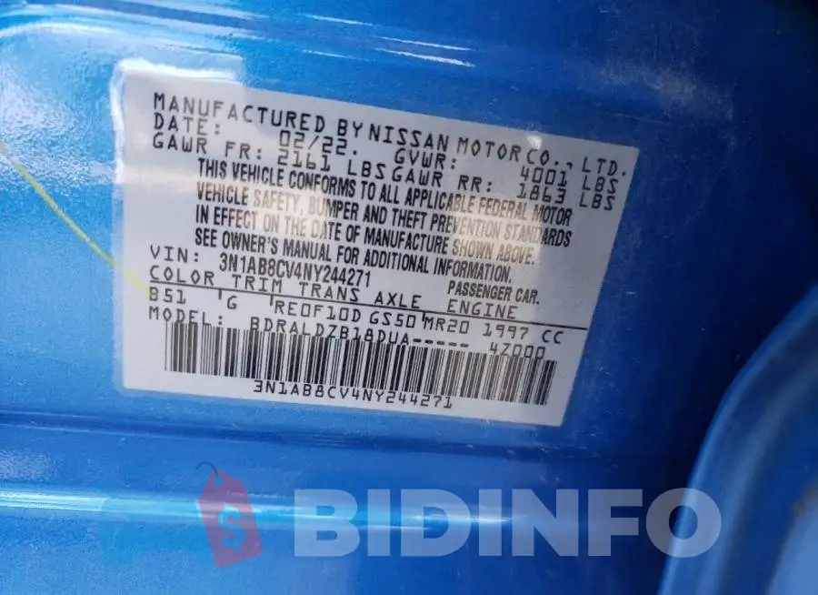 3N1AB8CV4NY244271 Photo# 12