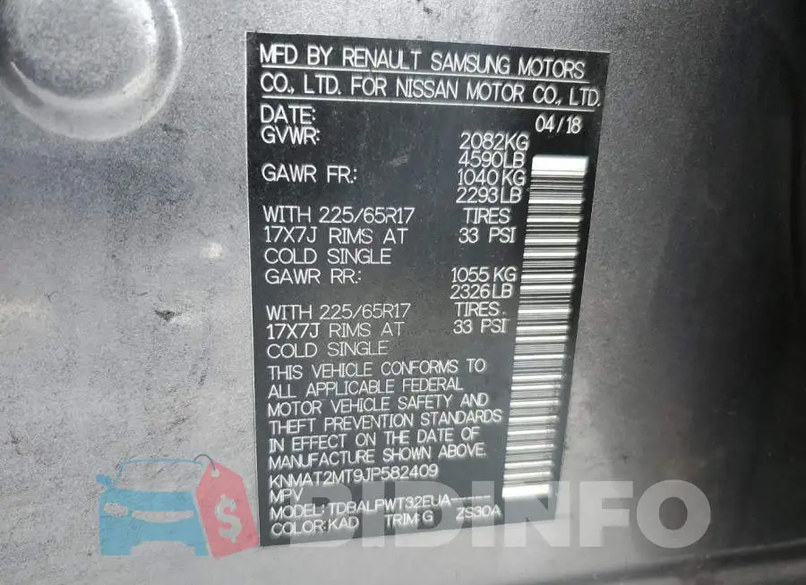 KNMAT2MT9JP582409 Photo# 13