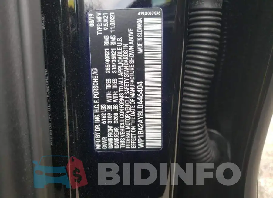 WP1BA2AY8LDA46404 Photo# 12