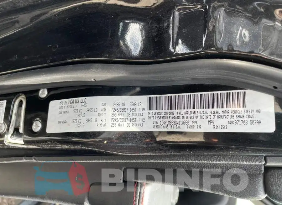 1C4PJMBS3GW110050 Photo# 10