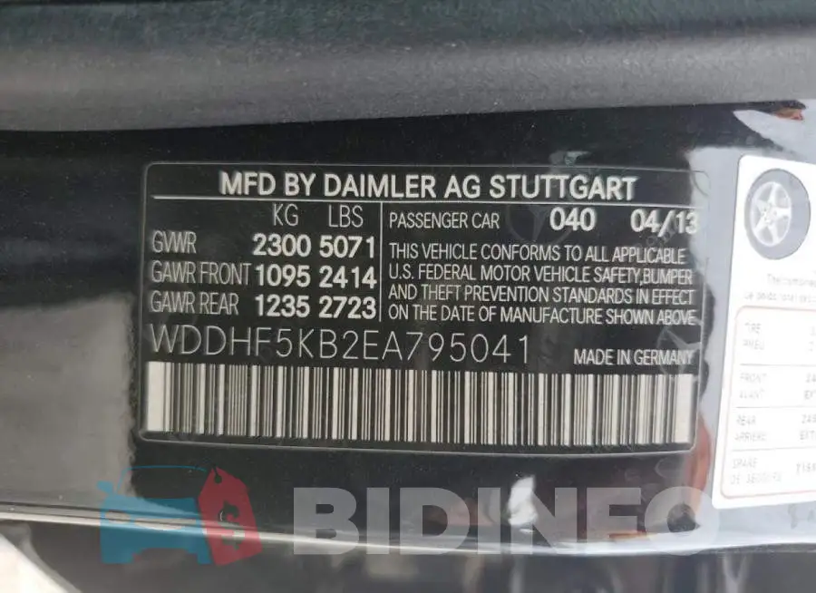 WDDHF5KB2EA795041 Photo# 13