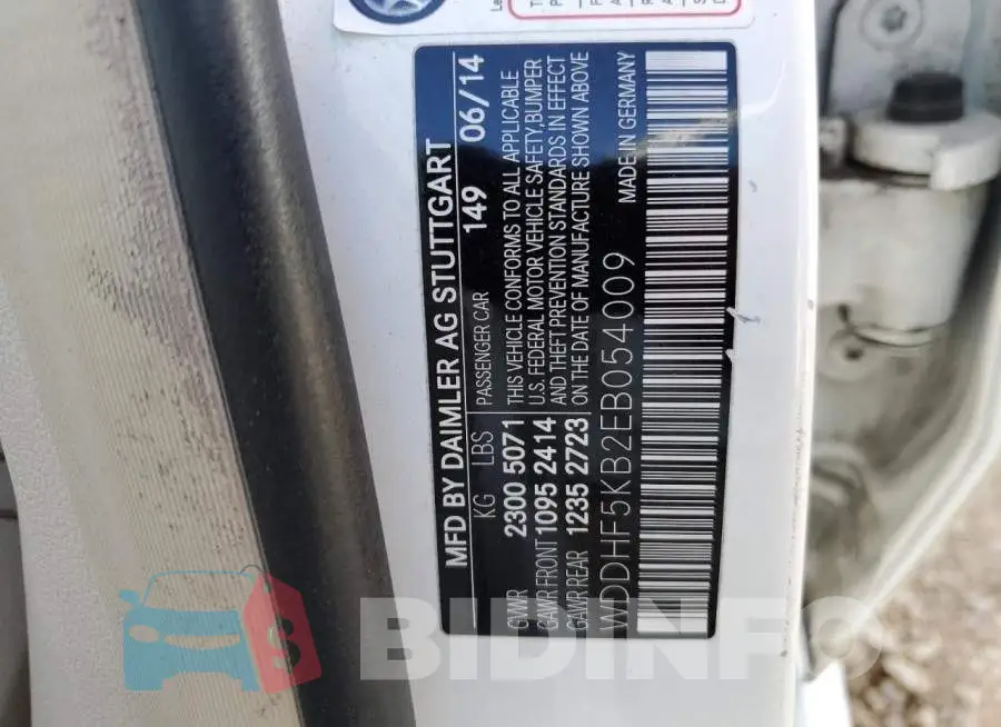 WDDHF5KB2EB054009 Photo# 13