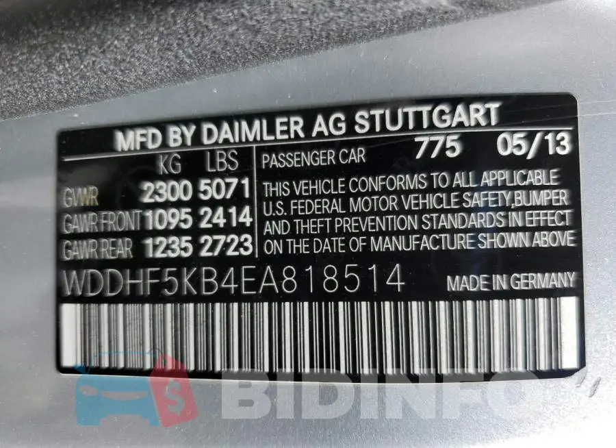 WDDHF5KB4EA818514 Photo# 12