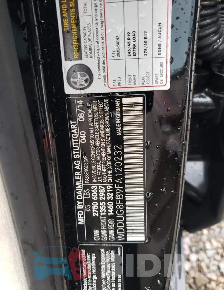 WDDUG8FB9FA120232 Photo# 12