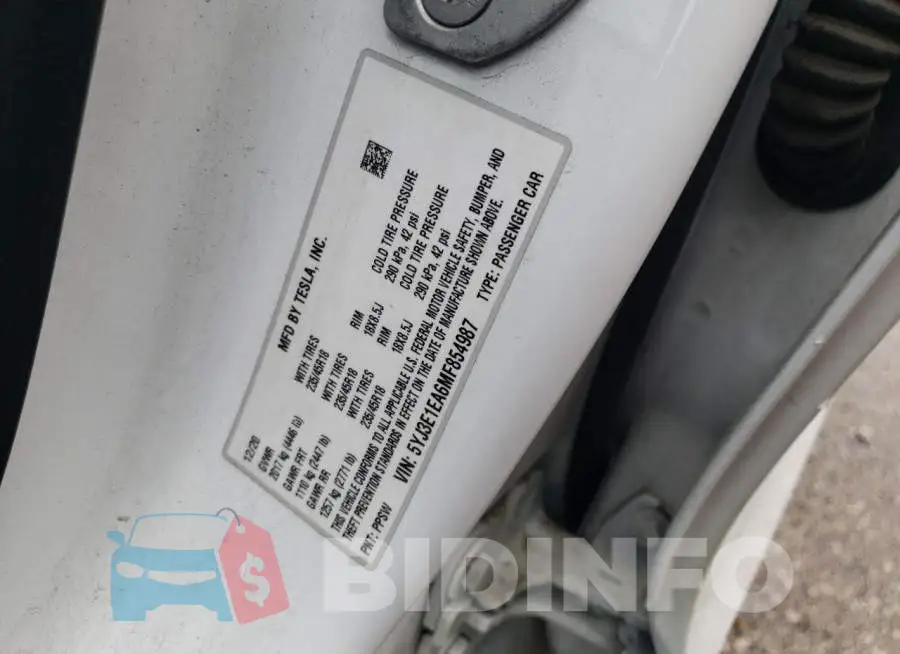 5YJ3E1EA6MF854987 Photo# 13