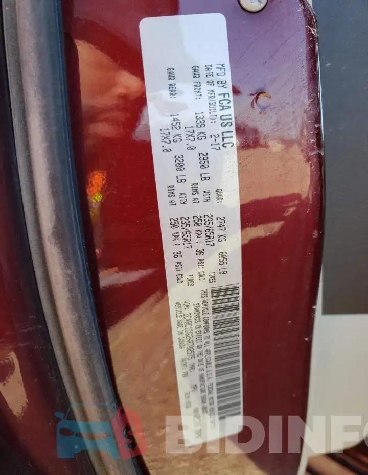 2C4RC1DG2HR702575 Photo# 13