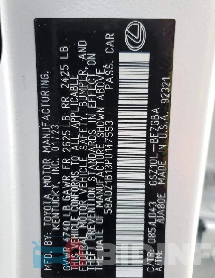 58ADZ1B13PU147553 Photo# 13